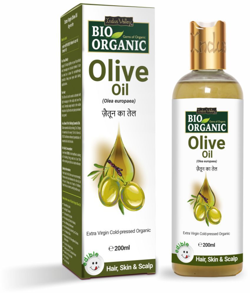     			Indus Valley Bio Organic Olive Massage Oil For Skin, Hair Care & Multipurpose Benefits 200ml