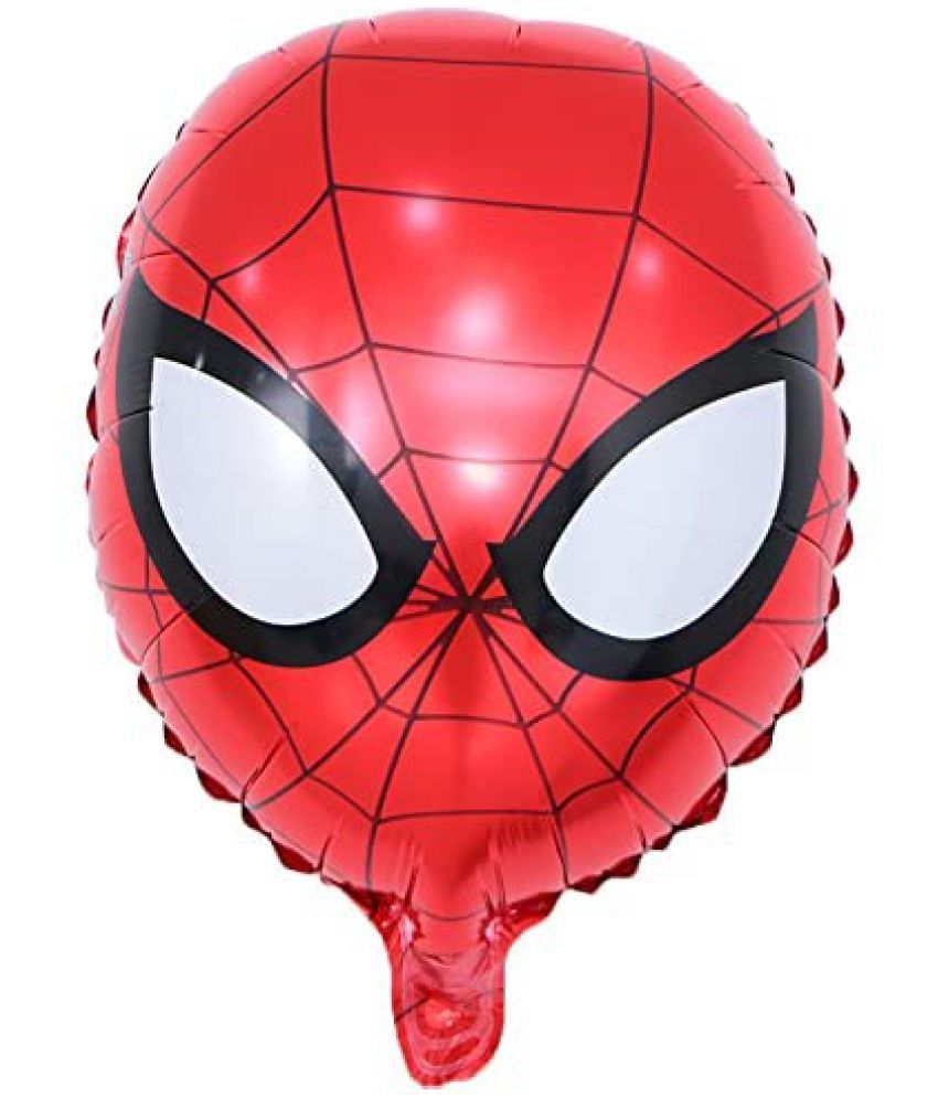     			Lalantopparties Foil Balloon Spider Man Face Shape Avenger Theme 18 Inch Balloon For Avenger Theme Decoration, Birthday Theme Party Deocoration Balloon Multicolor Pack of 1