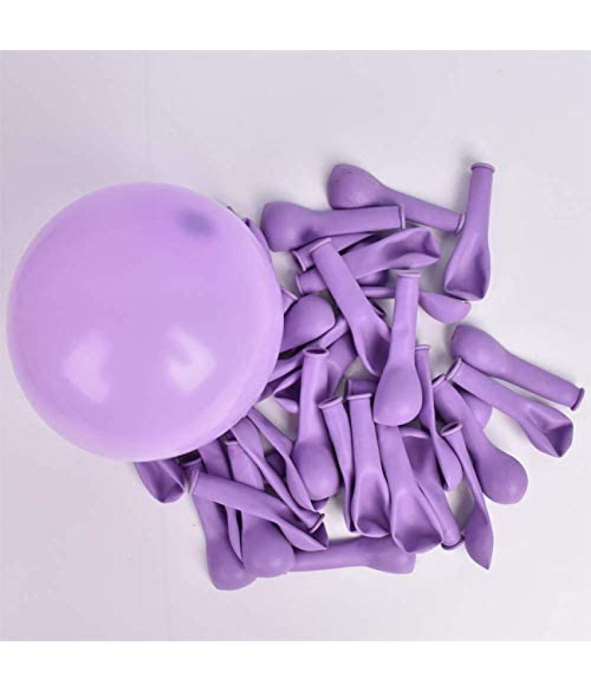     			Lalantopparties Macron Candy Pastel Latex Balloon Colored 12 Inch for Party Decoration, baby surprise, birthday, valentine, engagement, bachelors, bachelorette decoration Purple (20 pcs Pack of 1)