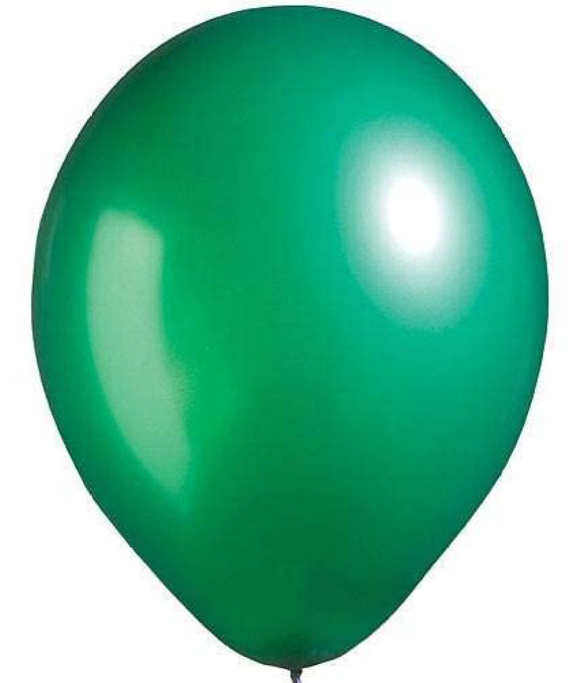     			Lalantopparties Metallic Balloon Shiny Finish For Birthday, Anniversary, baby surprise, Welcome Baby, Weddings, Engagement, Party Celebrations, Theme Party, valentine decoration Green (Pack Of 25)