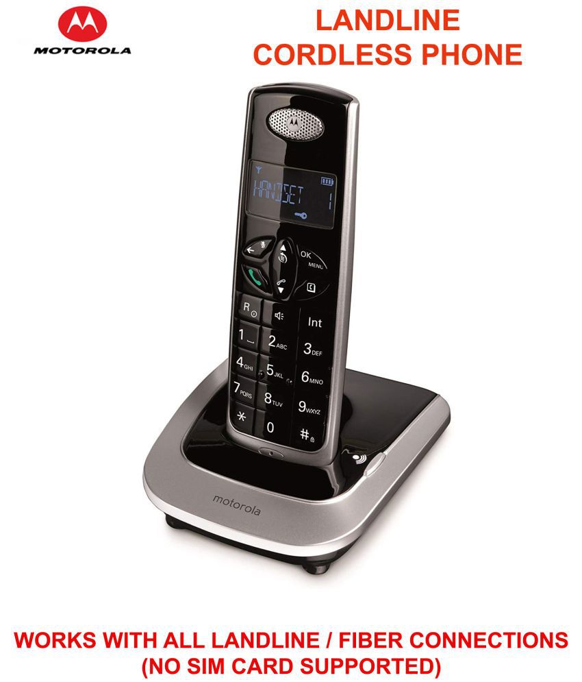 Motorola D501 Cordless Landline Phone ( Black )