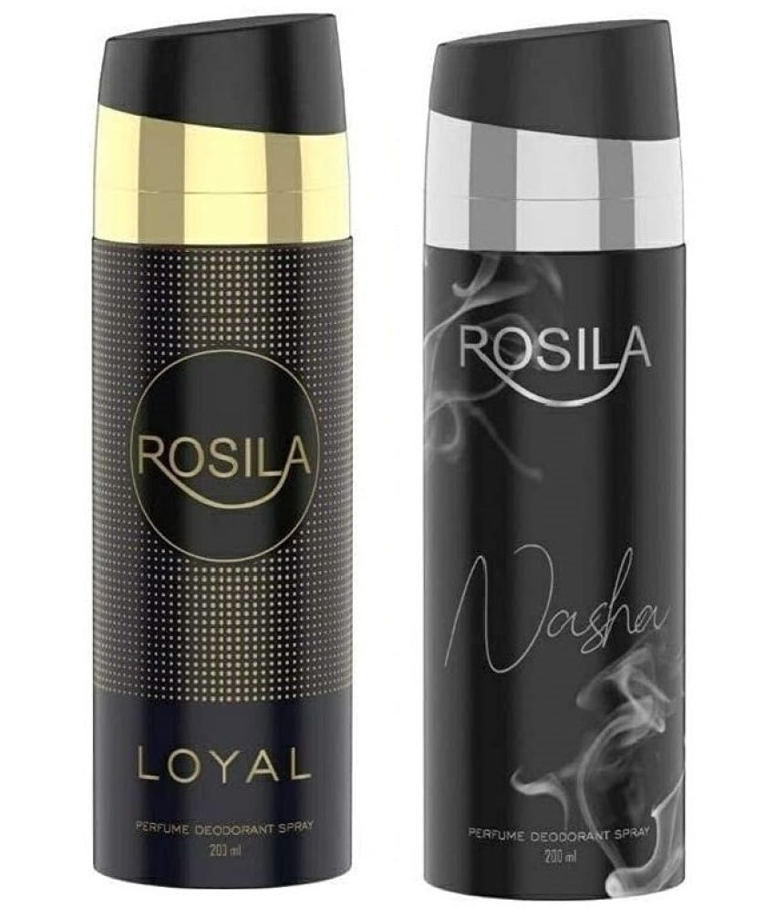     			ROSILA - 1 NASHA 1 LOYAL DEODORANT,200ML Deodorant Spray for Women,Men 400 ml ( Pack of 2 )