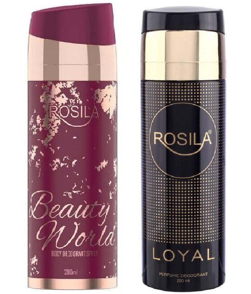    			ROSILA - 1 ROYAL BROW1 BEAUTY WORLD Deodorant Spray for Men,Women 400 ml ( Pack of 2 )