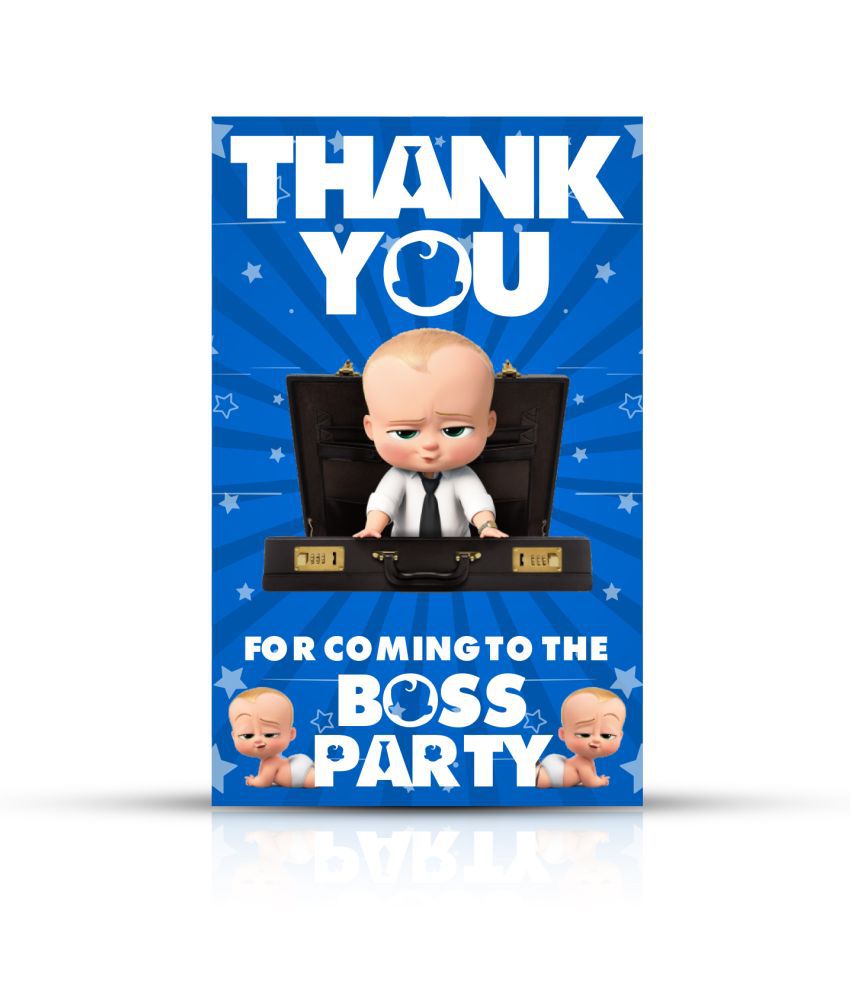     			Zyozi Boss Baby Thank You for Coming Gift Tags for Birthday, Boss Baby Thank You Label Tags for Birthday, Bridal Shower, Wedding, Baby Shower, Graduation, Thanksgiving Favor (Pack of 50)