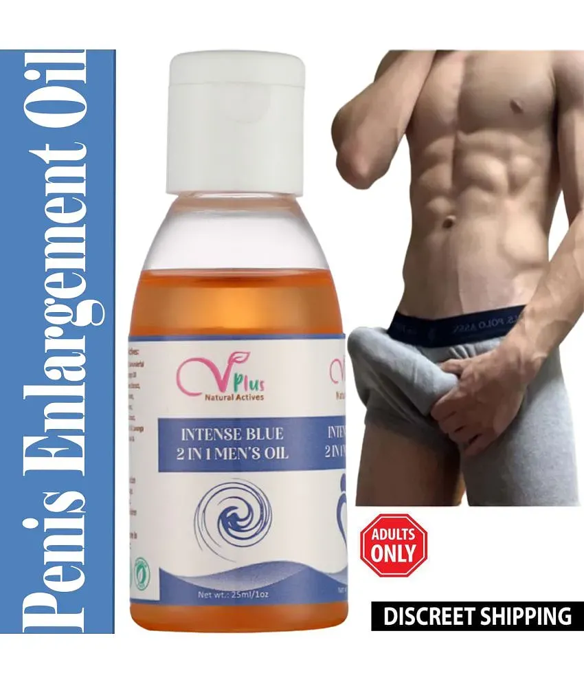 Intense Blue 2 in 1 Oil for long last performance, sexual delay, stamina  supplement, extra time lubricant gel, long lasting gel, sexy long time for  Long Penis, Pens Bigger cream, Increase Sex