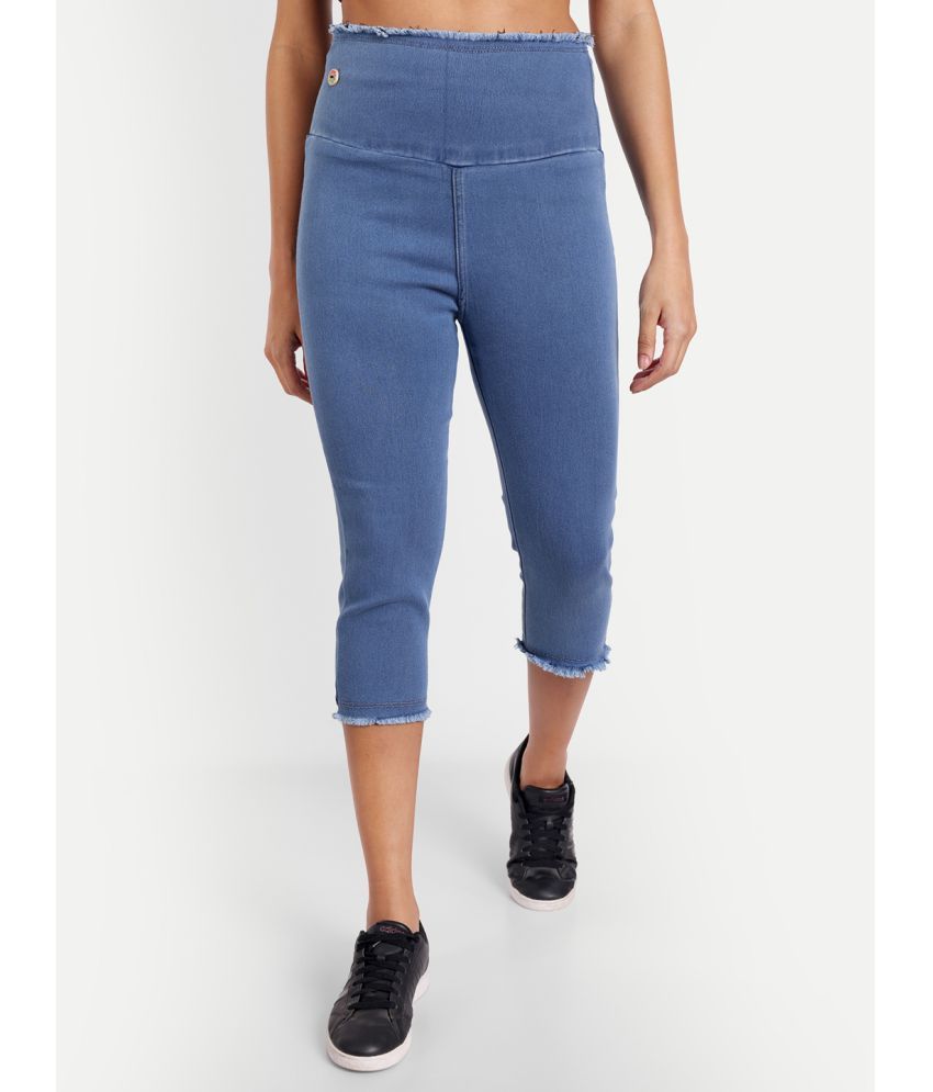     			AngelFab Denim Capris - Blue