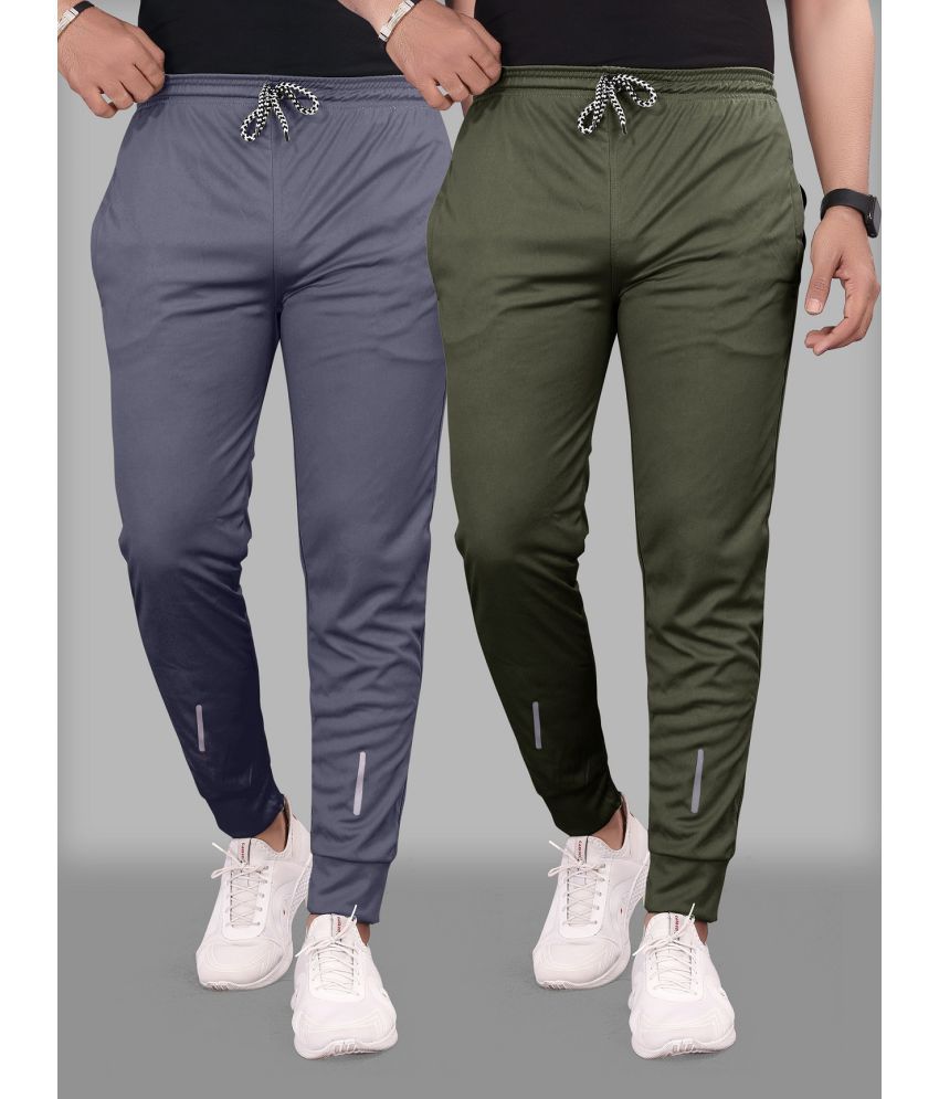     			Gazal Fashions - Multicolor Nylon Men's Trackpants ( Pack of 2 )