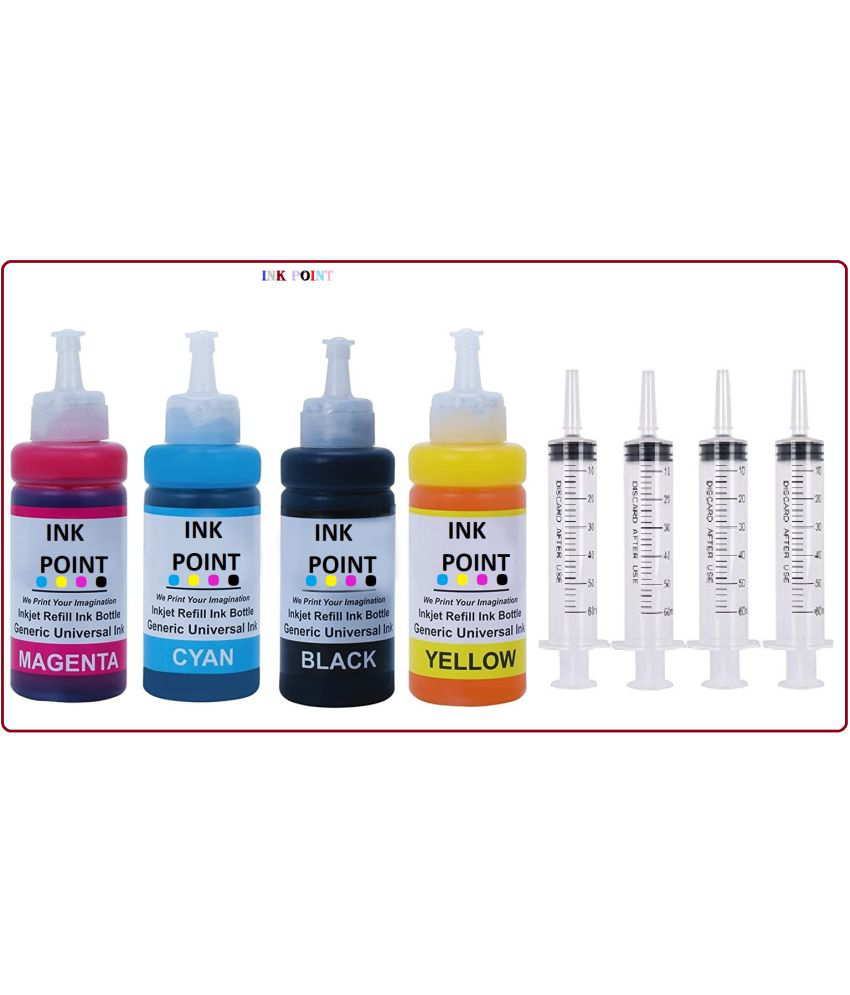     			INK POINT Multicolor Four bottles Refill Kit for H_P 805,802,678,901,818, 21,22, 680,2,703,704,803,685,862,920,808,960