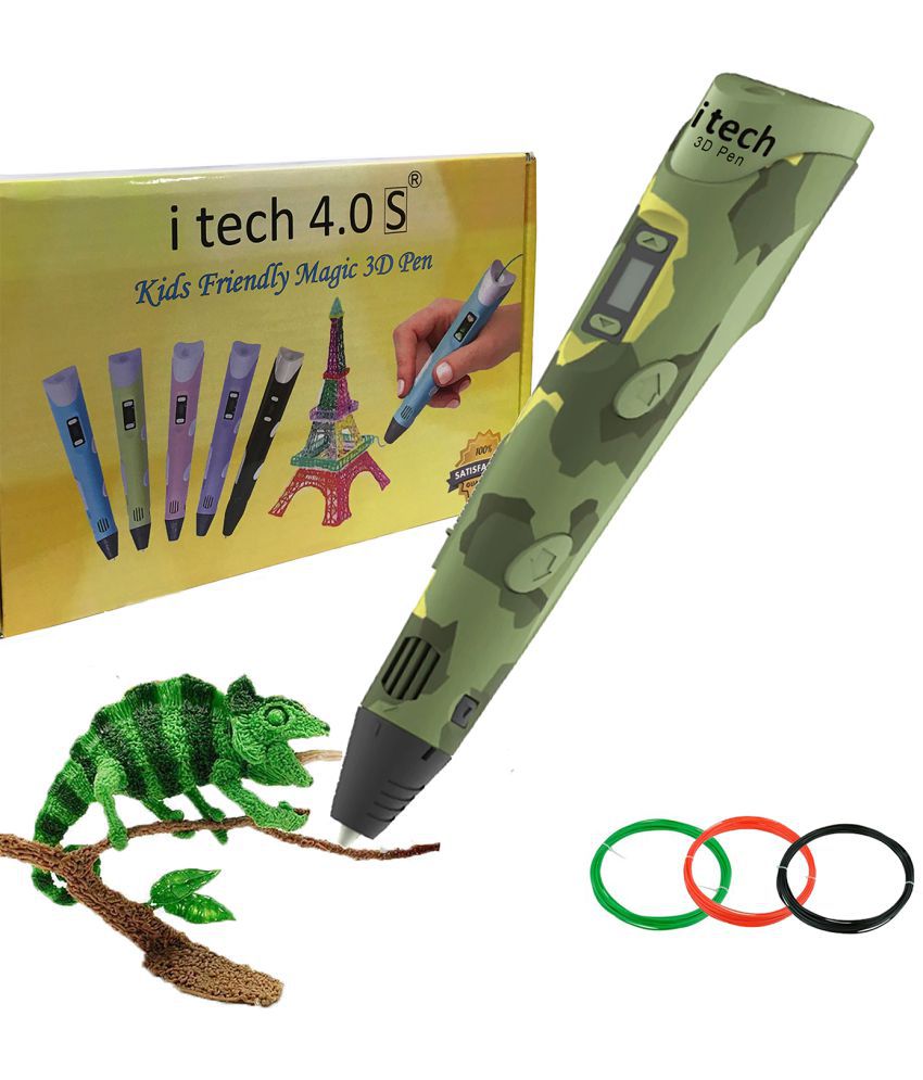 Itech Kids Friendly Magic 3D Pen Military