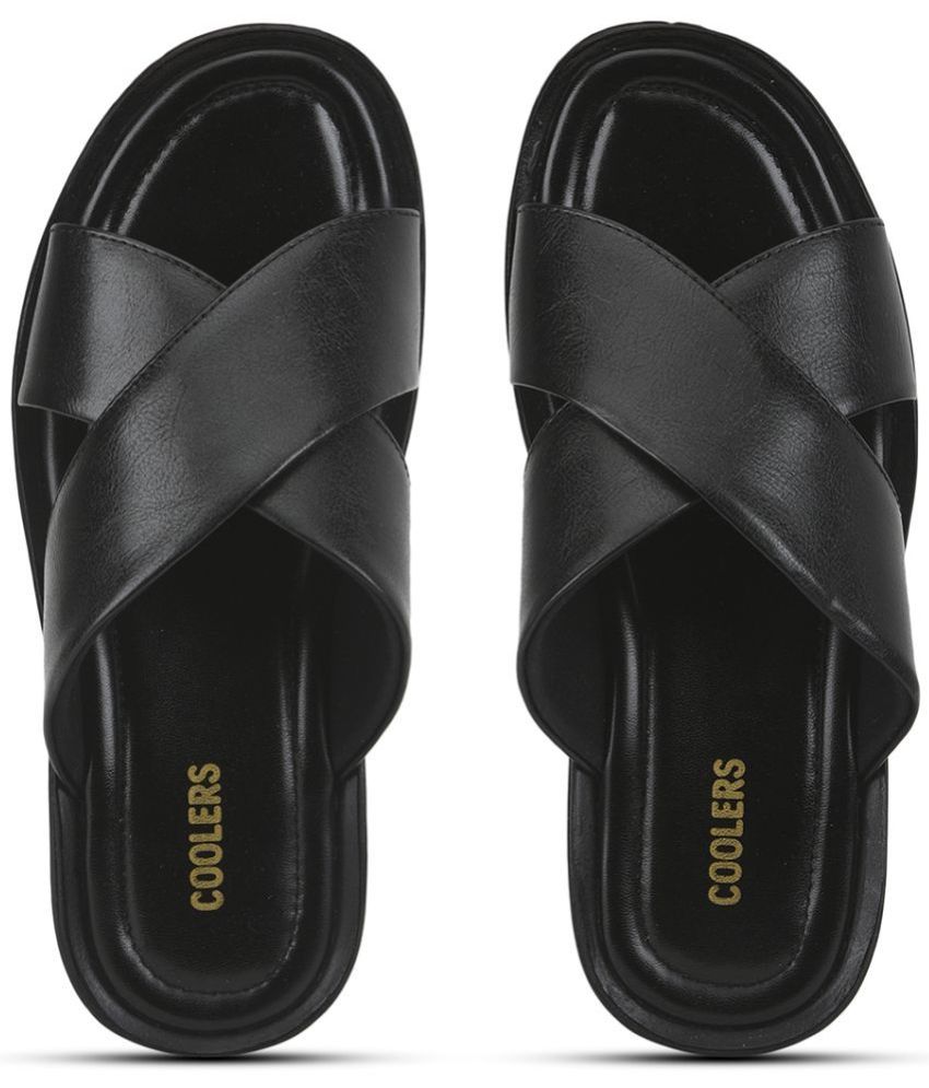     			Liberty - Black Men's Leather Slipper