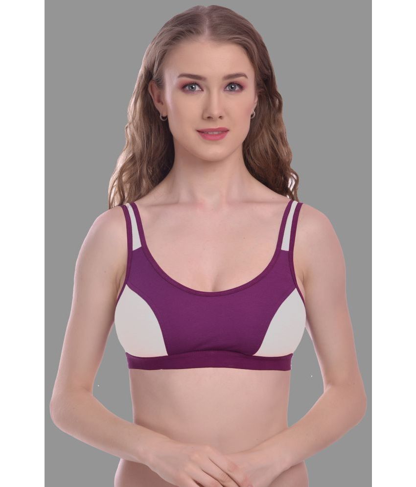     			Madam Cotton Non Padded Women's Everyday Bra ( Purple )