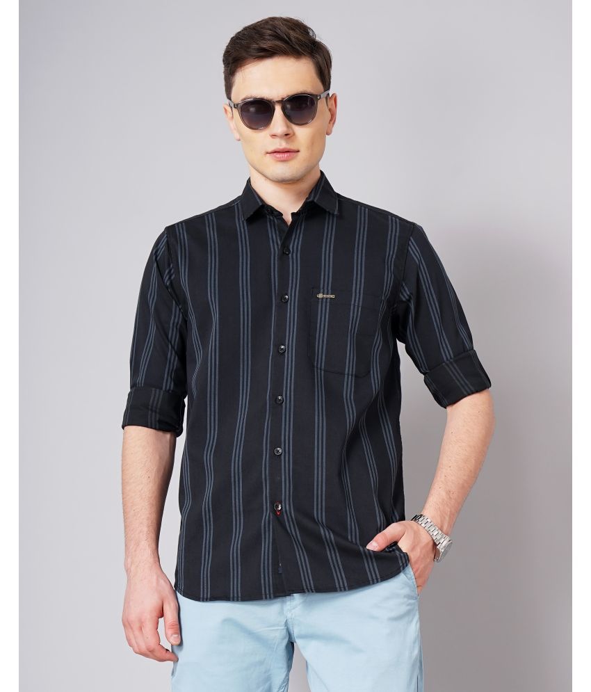     			Paul Street - Black 100% Cotton Slim Fit Men's Casual Shirt ( Pack of 1 )