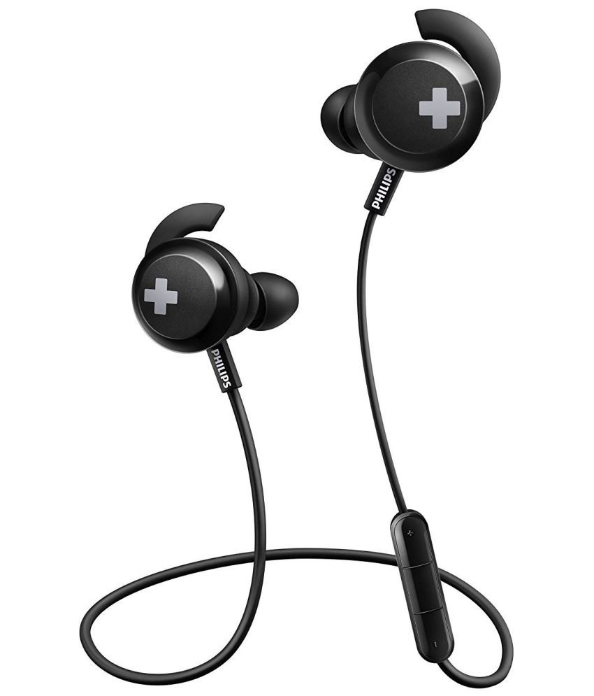 Philips SHB4305 In Ear Bluetooth Neckband 6 Hours Playback IPX5(Splash & Sweat Proof) Powerfull bass -Bluetooth V 5.0 Black