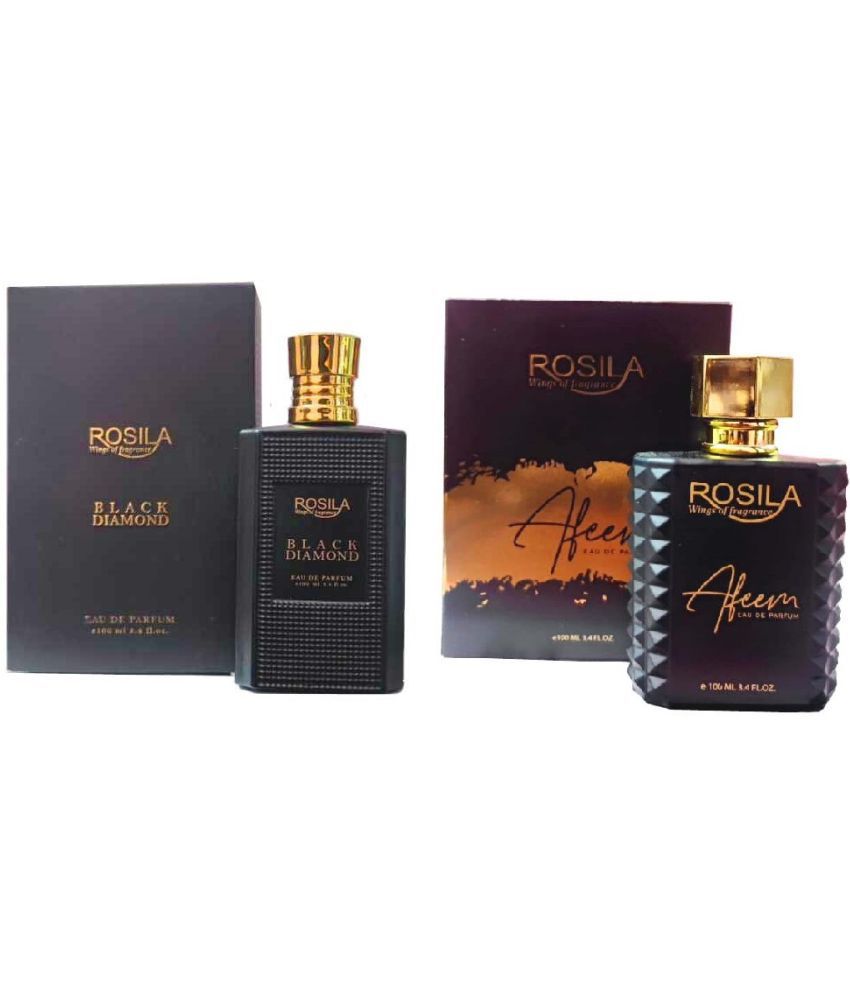    			ROSILA - Rosila 1 Black Diamond & 1Afeem Eau De Parfum (EDP) For Women,Men 200 ( Pack of 2 )