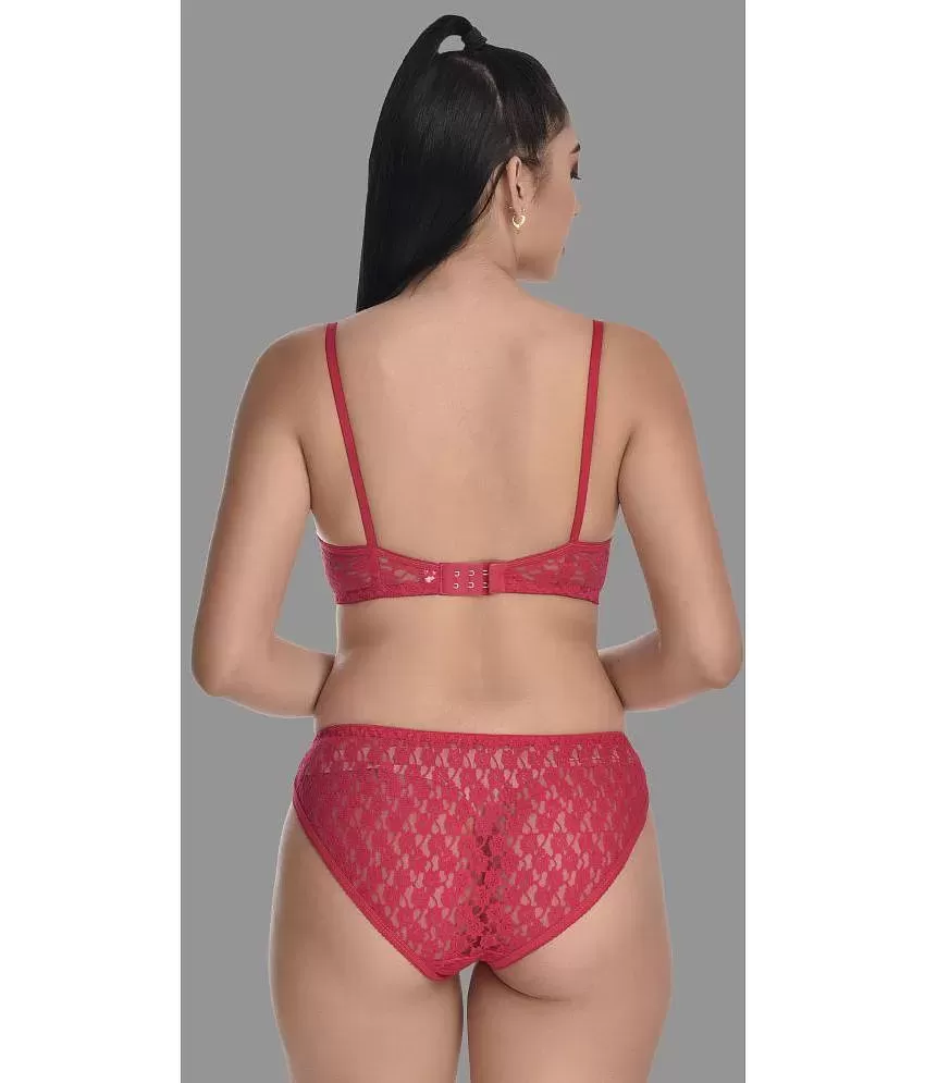 Buy online Red Polyester Bras And Panty Set from lingerie for Women by  Prettycat for ₹549 at 58% off