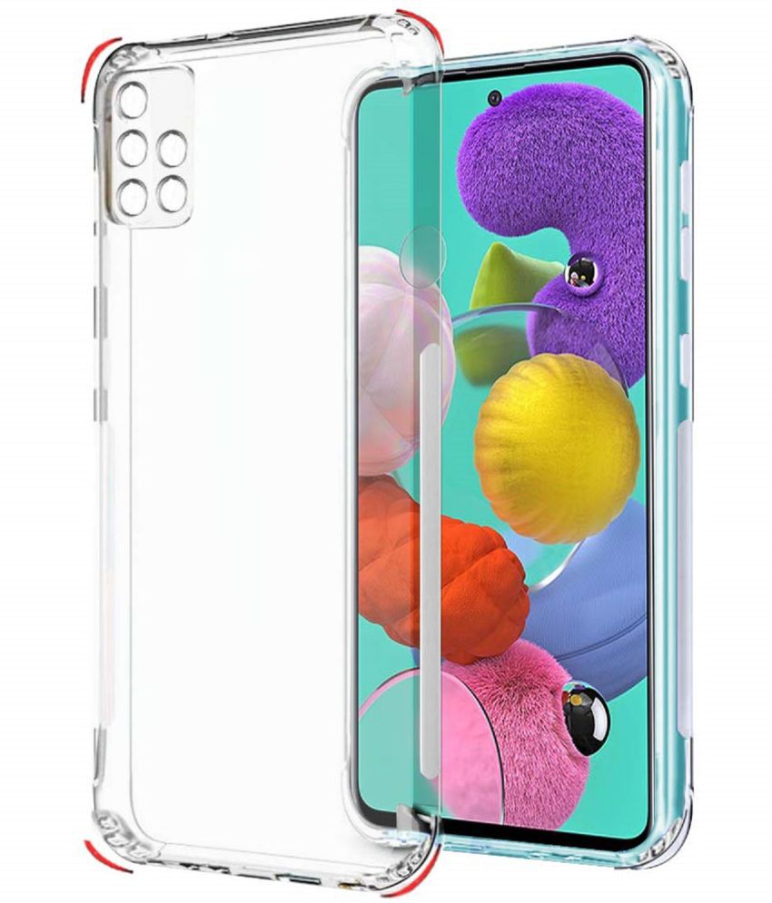     			Case Vault Covers - Transparent Silicon Silicon Soft cases Compatible For Samsung Galaxy A71 ( Pack of 1 )