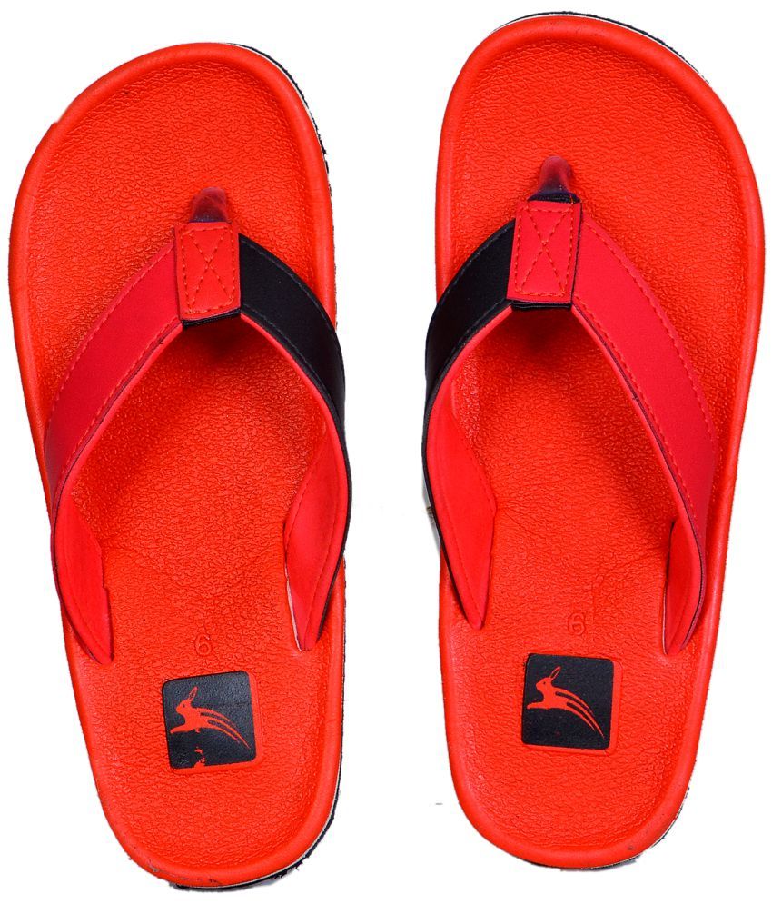     			Crazy Bunny - Red Men's Thong Flip Flop