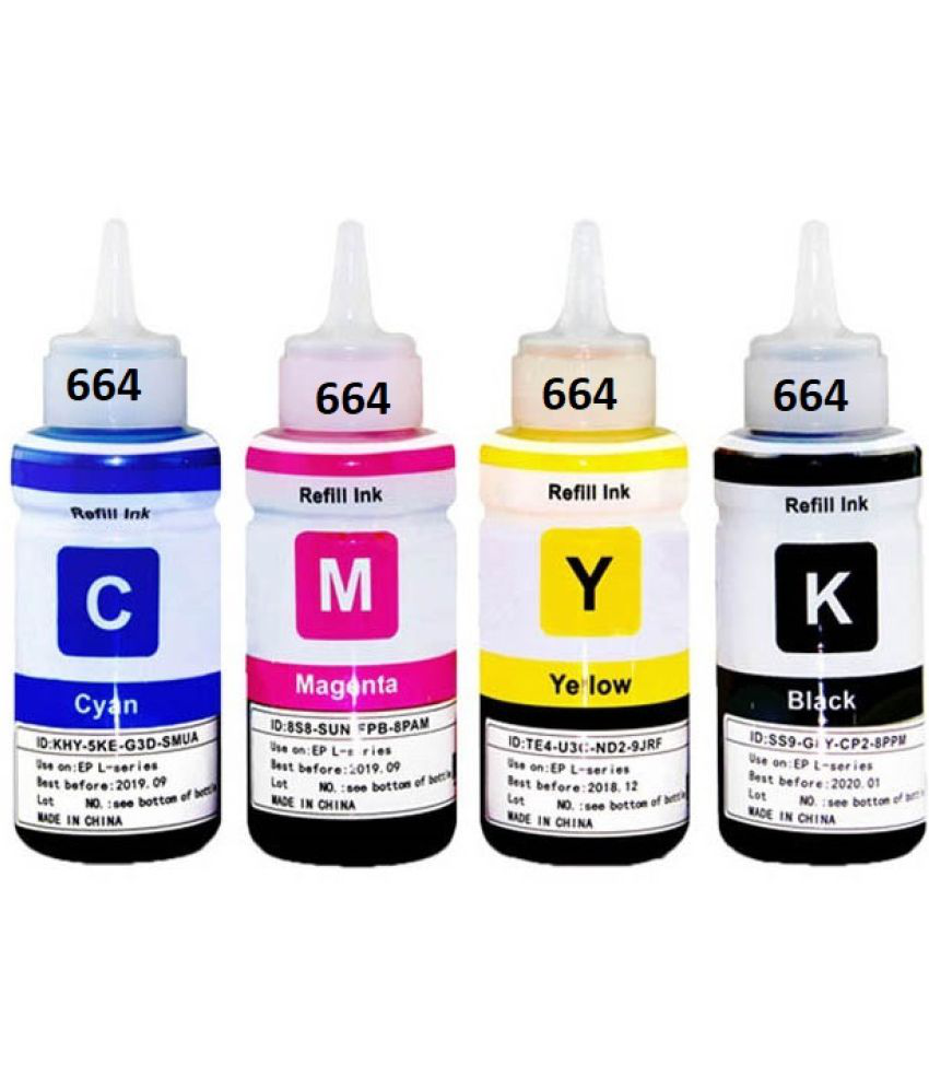     			INK POINT Multicolor Four bottles Refill Kit for Refill Ink for E_pson L130 L360 L380 L361 L565 L210 L220 L310 L350 L355 L365 L385 L405 L455 L485