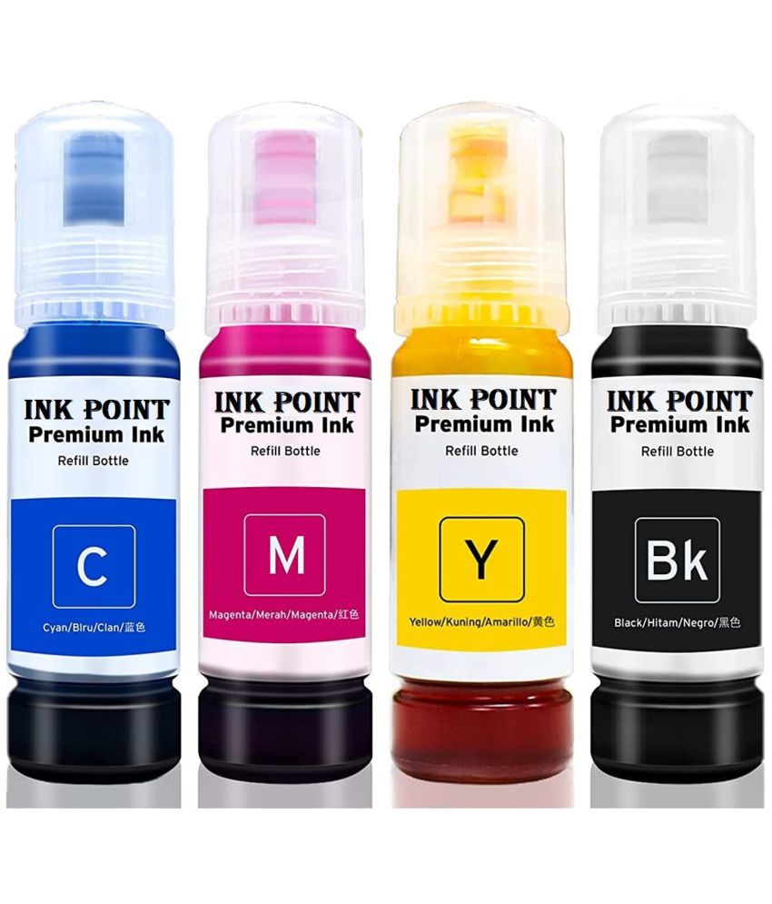     			INK POINT Multicolor Four bottles Refill Kit for 001 / 003 Refill Ink Bottle For E_pson EcoTank L1110, L3100, L3110, L3150, L3115,