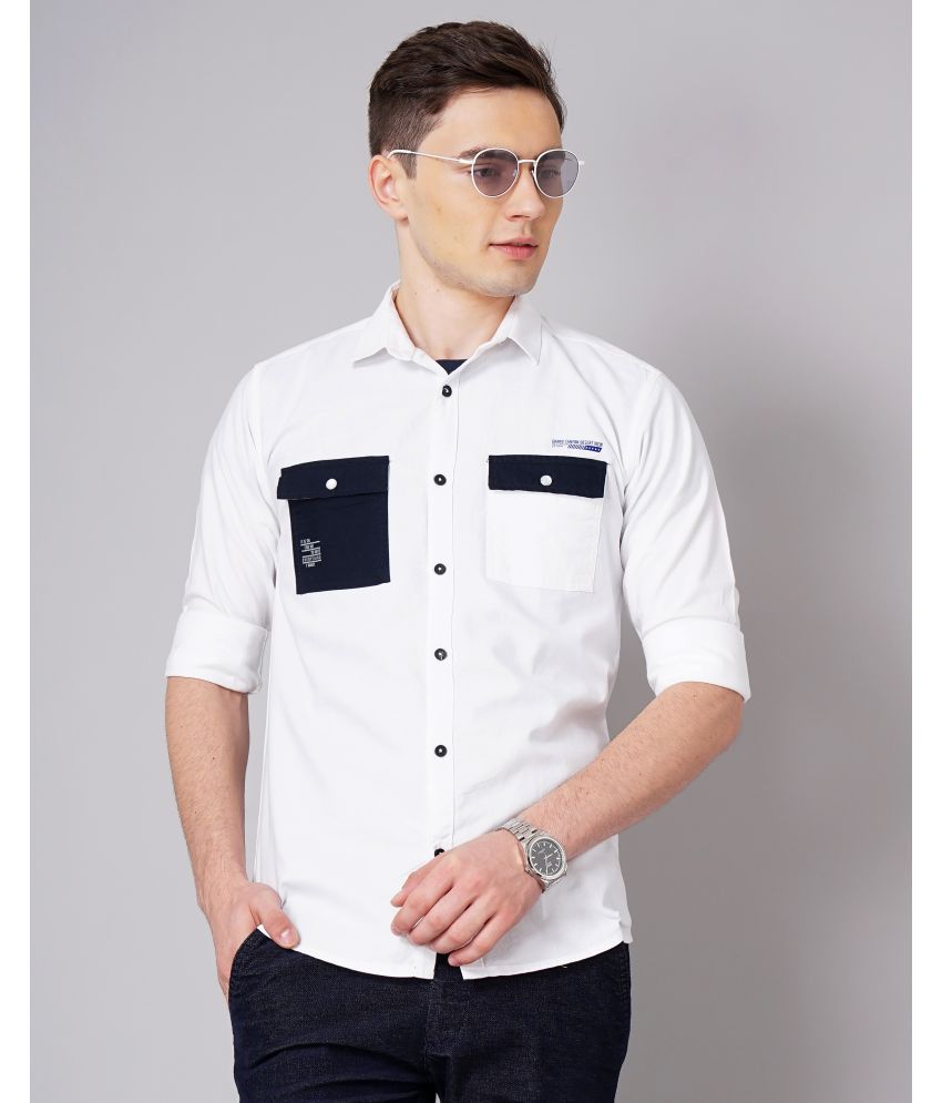     			K-LARA - White 100% Cotton Slim Fit Men's Casual Shirt ( Pack of 1 )