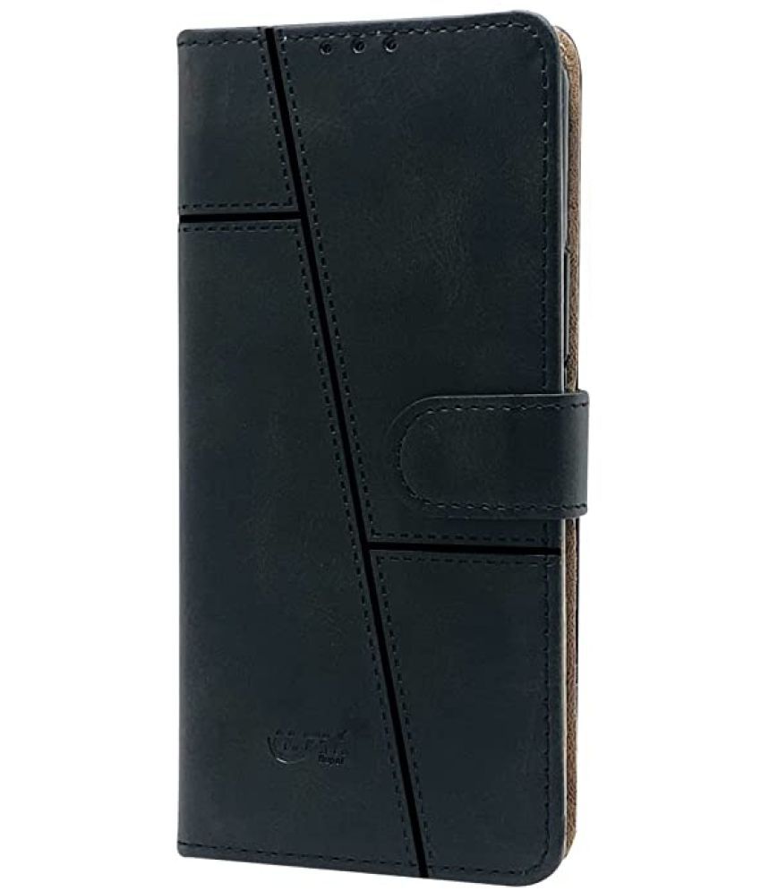     			Kosher Traders - Black Artificial Leather Flip Cover Compatible For Vivo Y31 ( Pack of 1 )