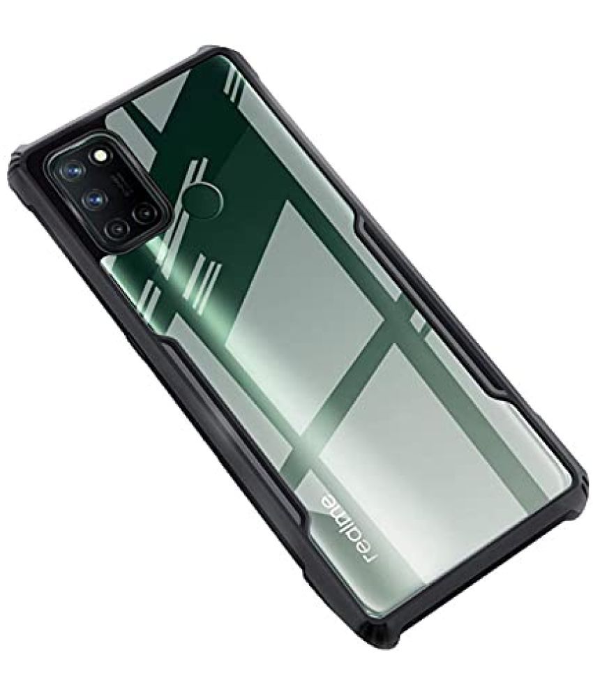     			Kosher Traders - Black Polycarbonate Shock Proof Case Compatible For Oppo A15 ( Pack of 1 )