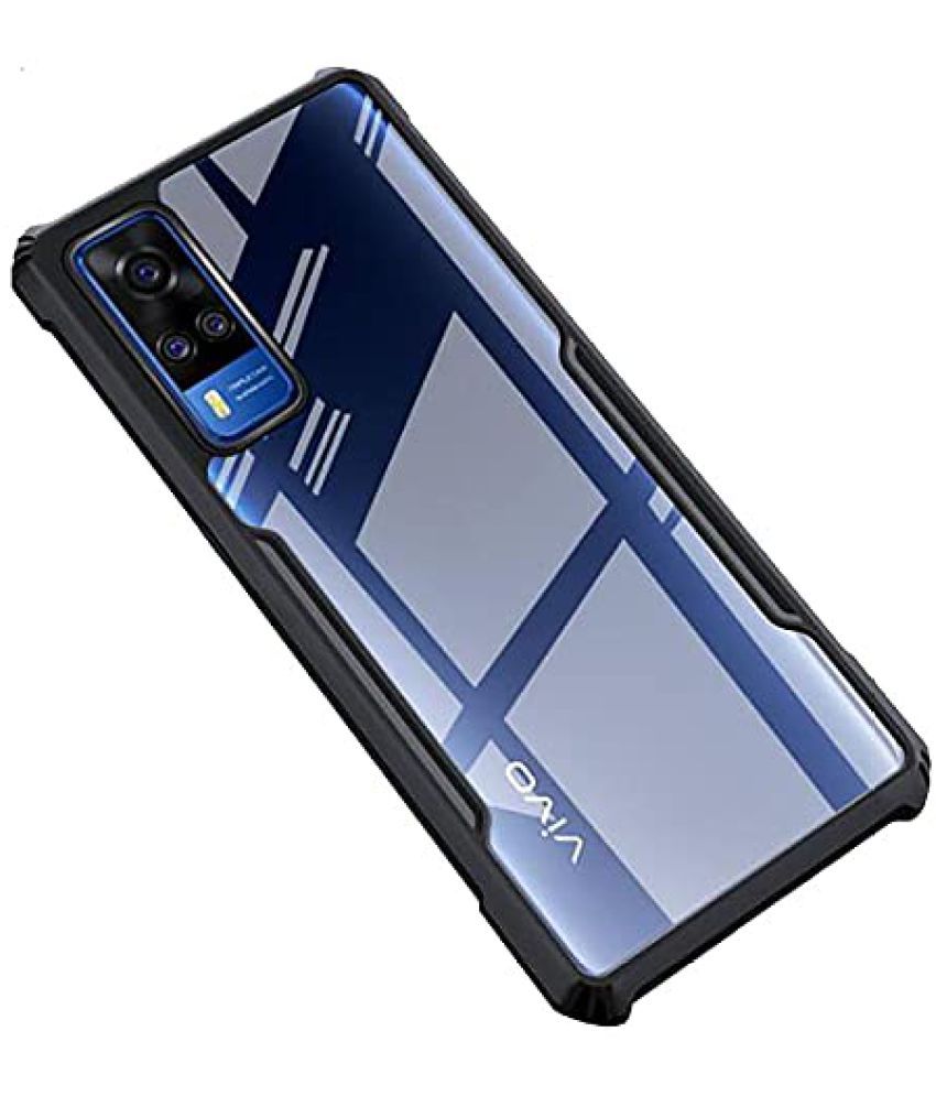     			Kosher Traders - Black Polycarbonate Shock Proof Case Compatible For Oppo F19 Pro ( Pack of 1 )