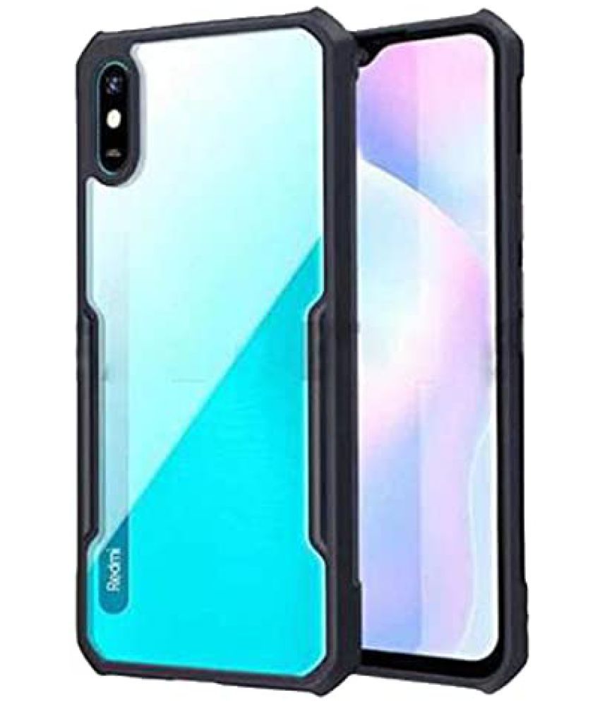     			Kosher Traders - Black Polycarbonate Shock Proof Case Compatible For Samsung Galaxy A50S ( Pack of 1 )