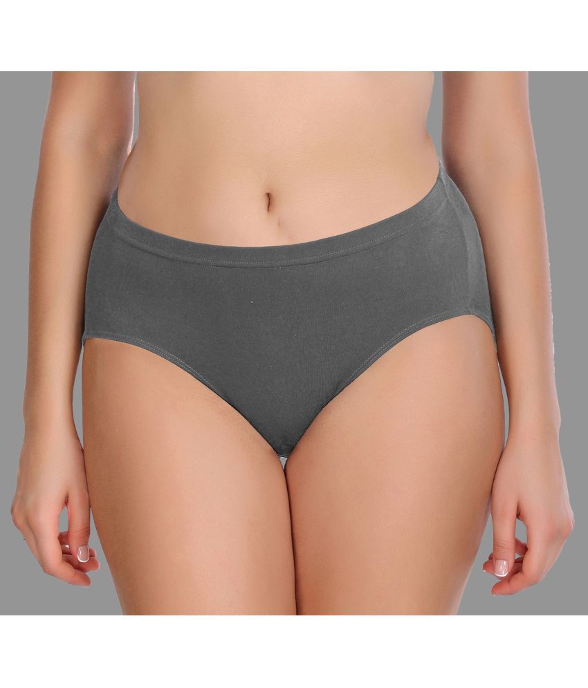     			Madam Modal Solid Women's Briefs ( Grey )