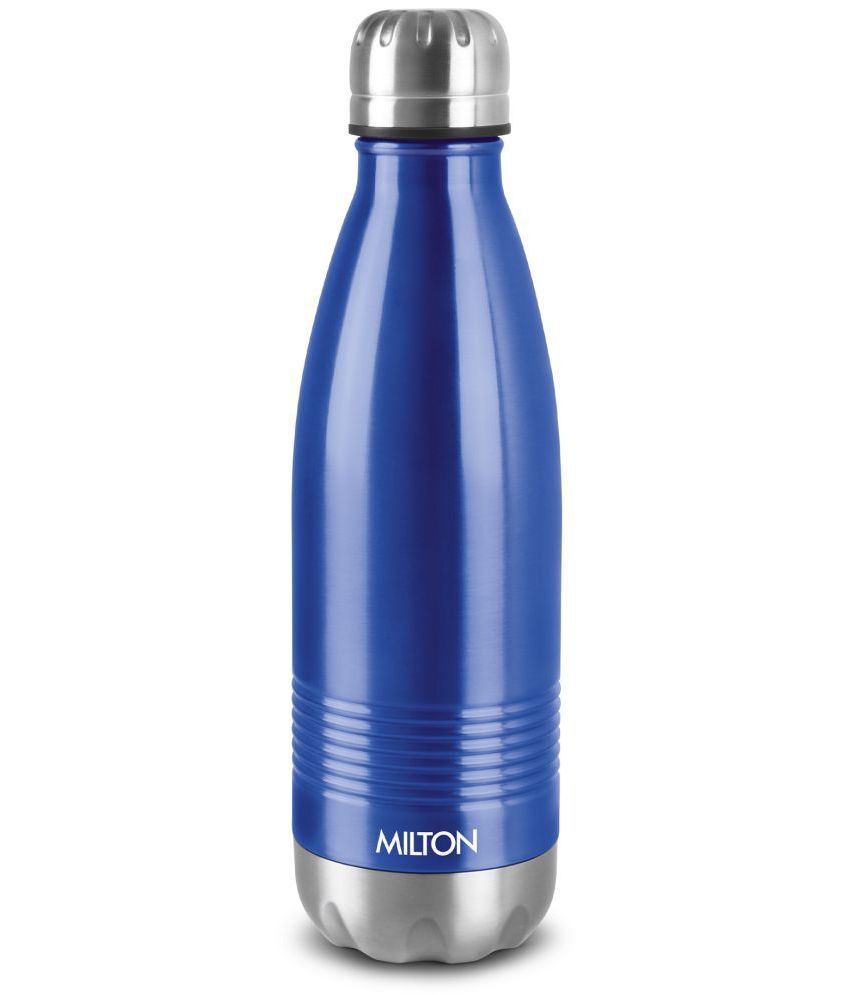     			Milton Duo DLX 500 Thermosteel 24 Hours Hot and Cold Water Bottle, 500 ml, Blue | Leak Proof | Office Bottle | Gym | Home | Kitchen | Hiking | Trekking | Travel Bottle