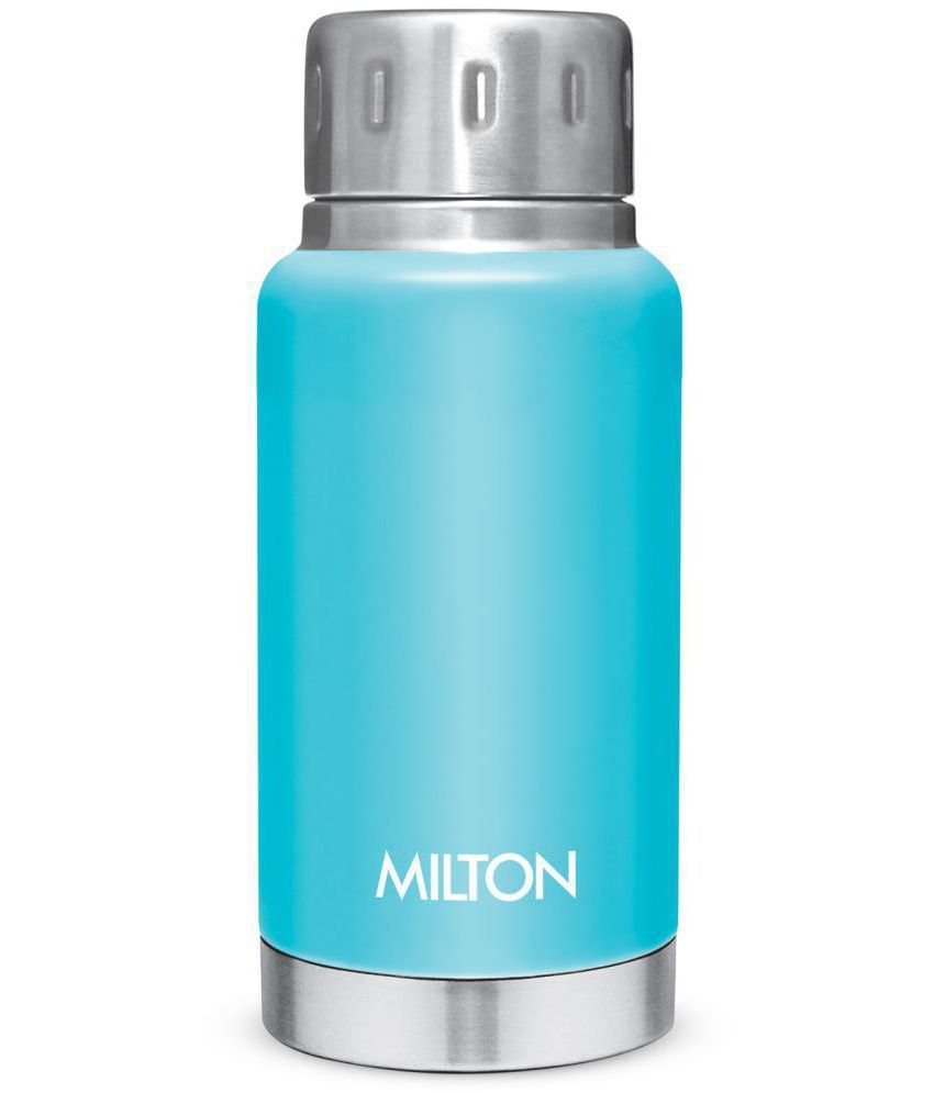     			Milton Elfin 160 Thermosteel Hot and Cold Water Bottle, 160 ml, Light Blue
