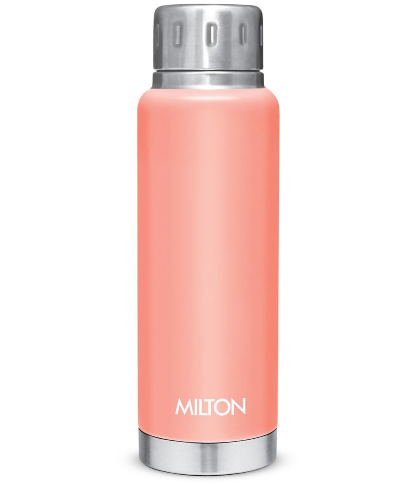     			Milton Elfin 300 Thermosteel 24 Hours Hot and Cold Water Bottle, 300 ml, Peach