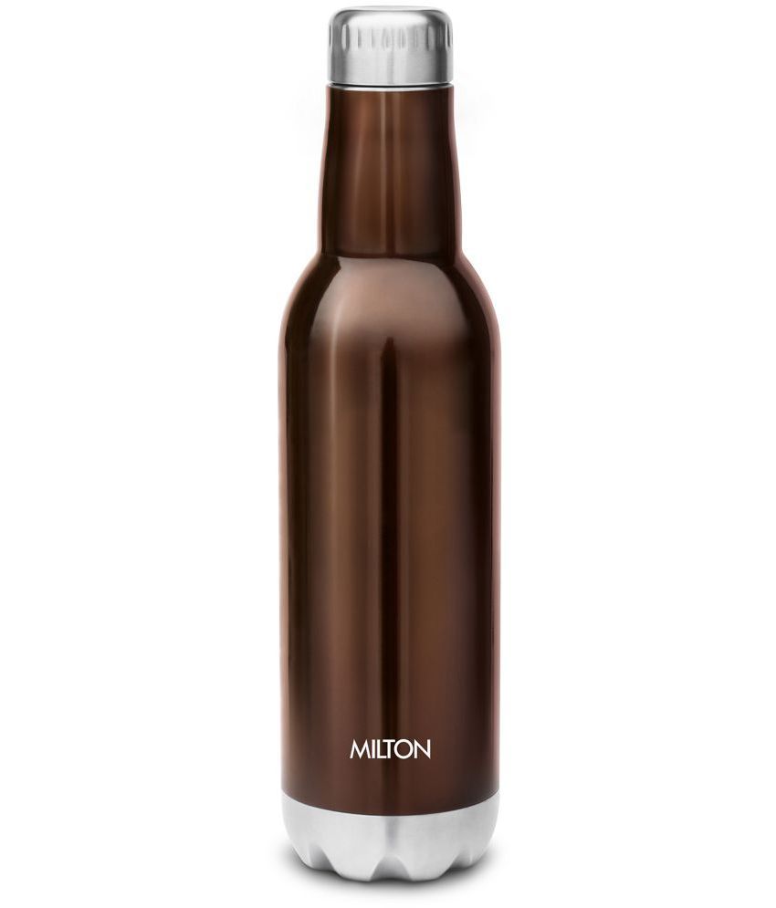     			Milton Pride 600 Themosteel Hot and Cold Water Bottle, 500 ml, Dark Brown