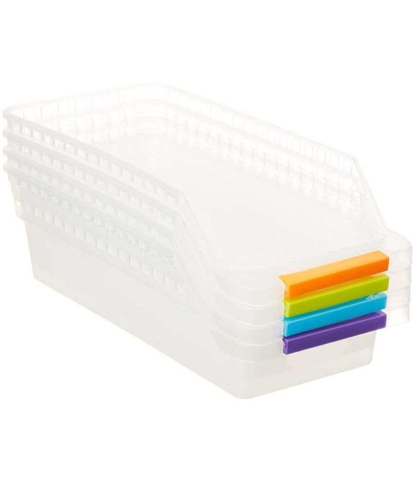     			NCMART - Multicolor Plastic Fridge Racks ( Pack of 4 )