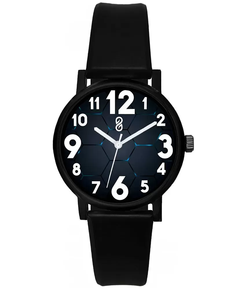 HMT Bold Black Color Watch For Men