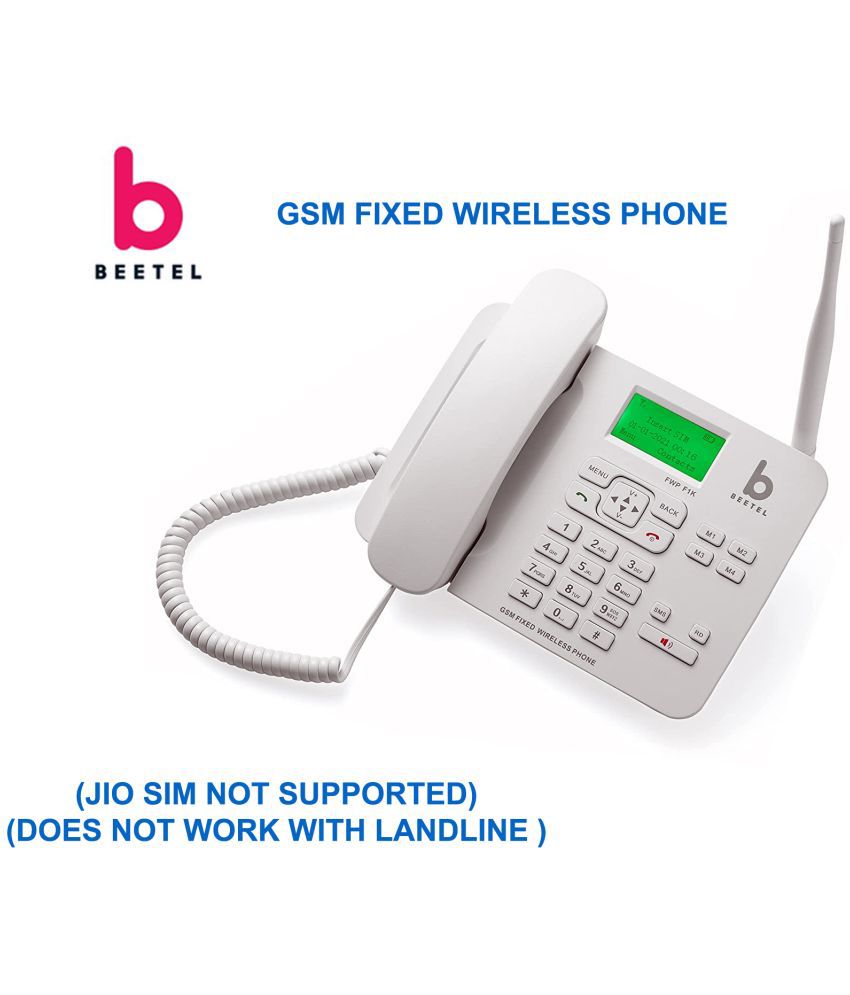     			Beetel F1K Wireless GSM Landline Phone ( White )