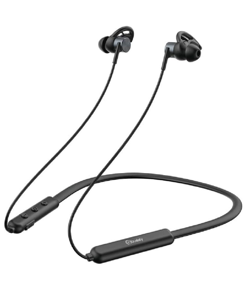 Gionee EBT7W In Ear Bluetooth Neckband 12 Hours Playback IPX4(Splash & Sweat Proof) Powerfull bass -Bluetooth V 5.0 Black