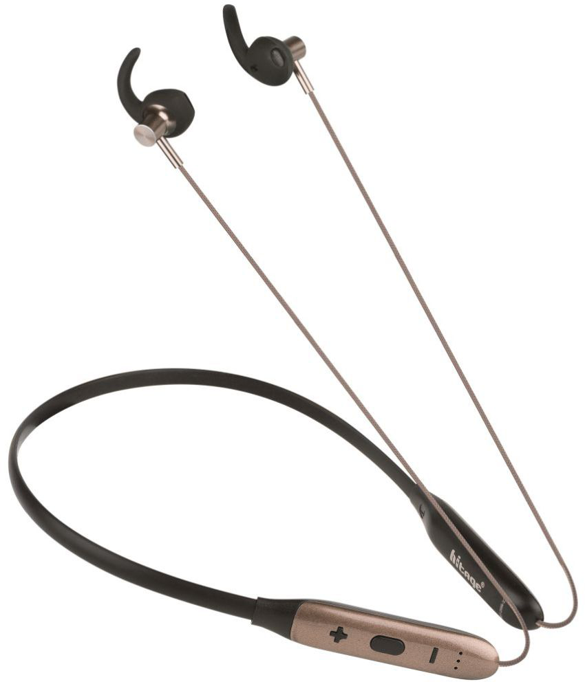hitage 2686 PRO Jingle In Ear Bluetooth Neckband 36 Hours Playback IPX4(Splash & Sweat Proof) Fast charging -Bluetooth V 5.1 Brown