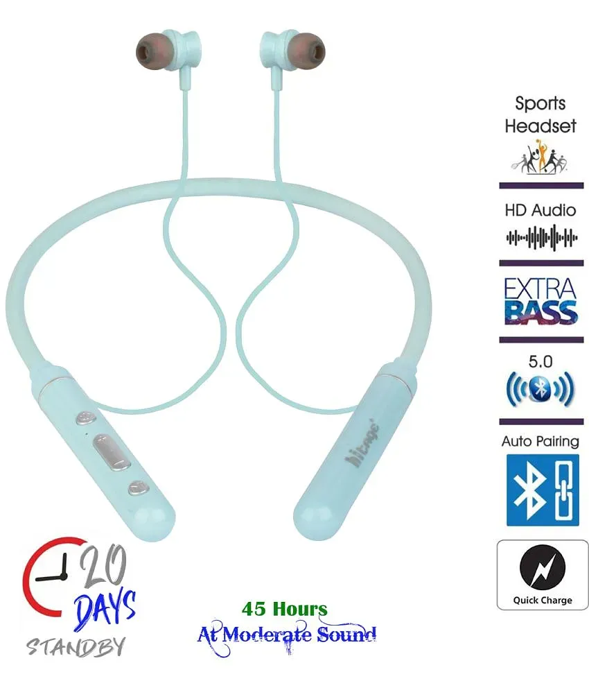 Buy hitage NBT 728 V5.0NECKBAND In Ear Bluetooth Neckband 20 Hours