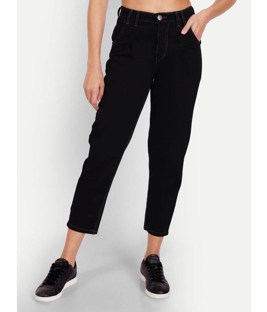     			AngelFab - Black Denim Boyfriend Fit Women's Jeans ( Pack of 1 )