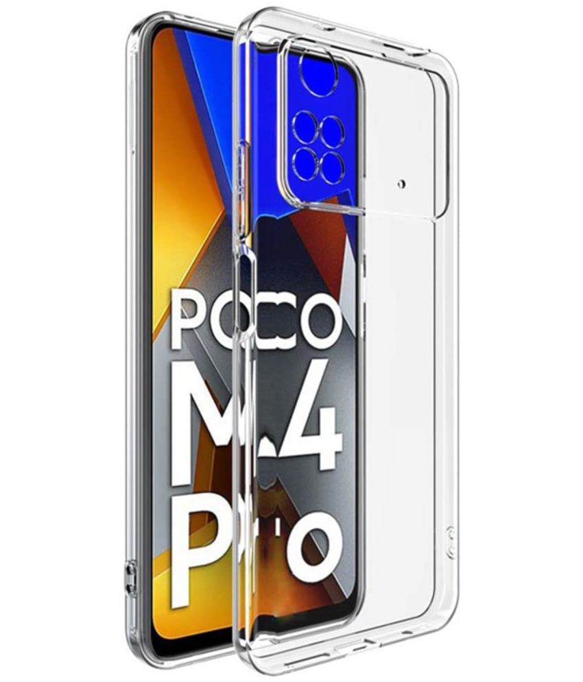     			Case Vault Covers - Transparent Silicon Silicon Soft cases Compatible For Poco M4 Pro ( Pack of 1 )