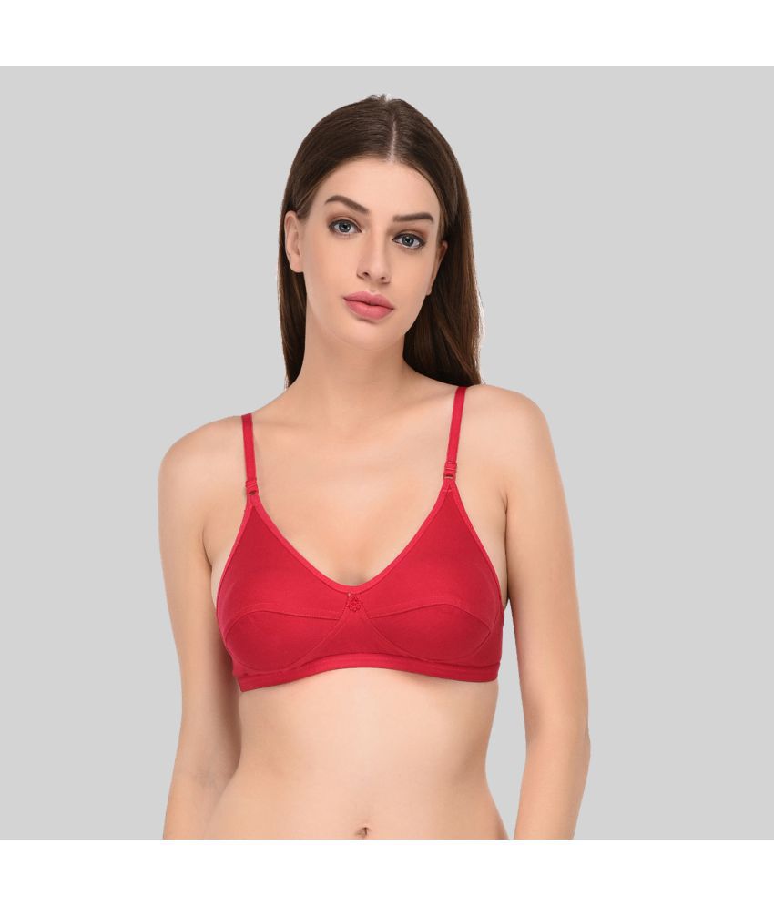     			Elina - Pink Cotton Non Padded Women's T-Shirt Bra ( Pack of 1 )