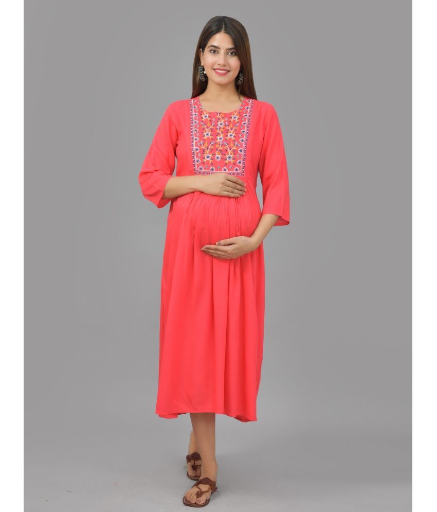 coral business dress