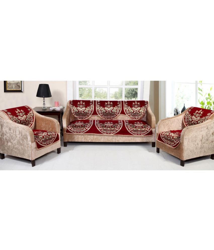     			N2C Home - 5 Seater Poly Cotton Sofa Cover Set ( Pack of 6 )