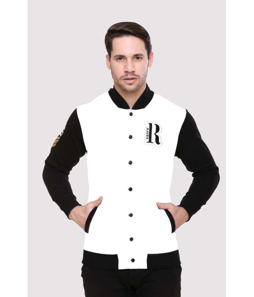     			RF RAVES - White Fleece Regular Fit Men's Sweatshirt ( Pack of 1 )
