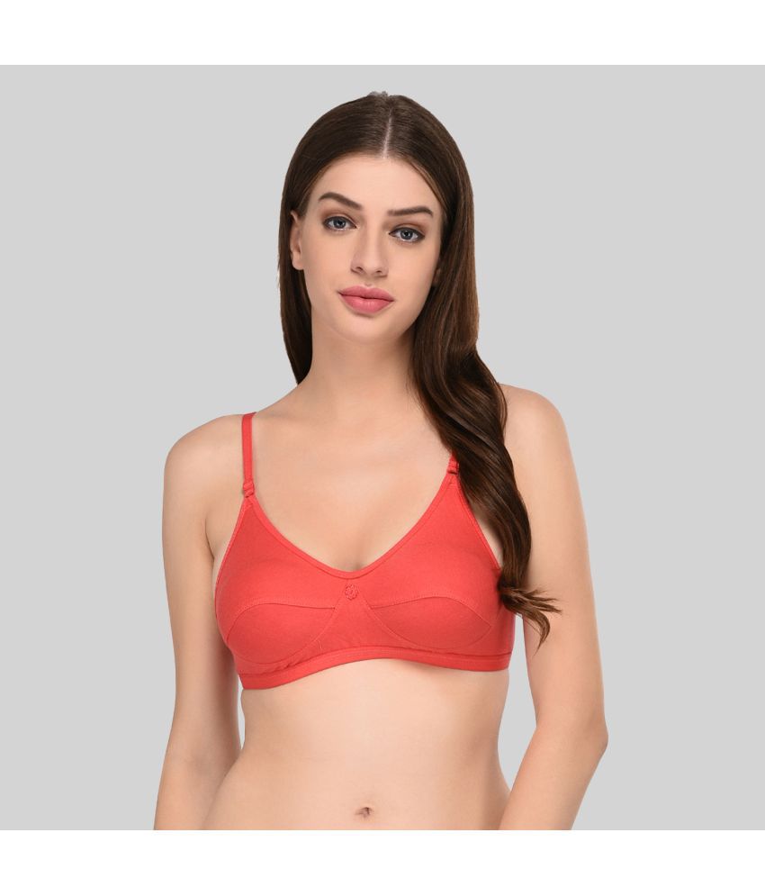     			Elina - Coral Cotton Non Padded Women's T-Shirt Bra ( Pack of 1 )