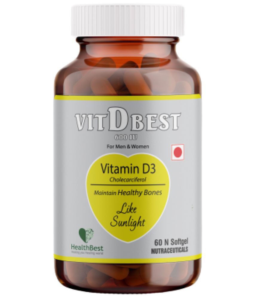     			HealthBest - Vitamin D3 ( Pack of 1 )
