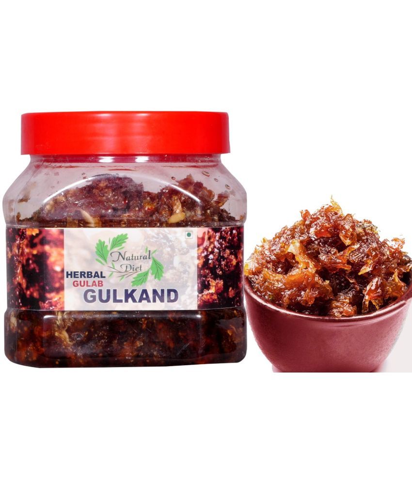     			Natural Diet HERBAL Banarsi Pan Flavour Gulkand Gulab || Low Oil Pickle || 100% Fresh Gulkand Pickle 500 g