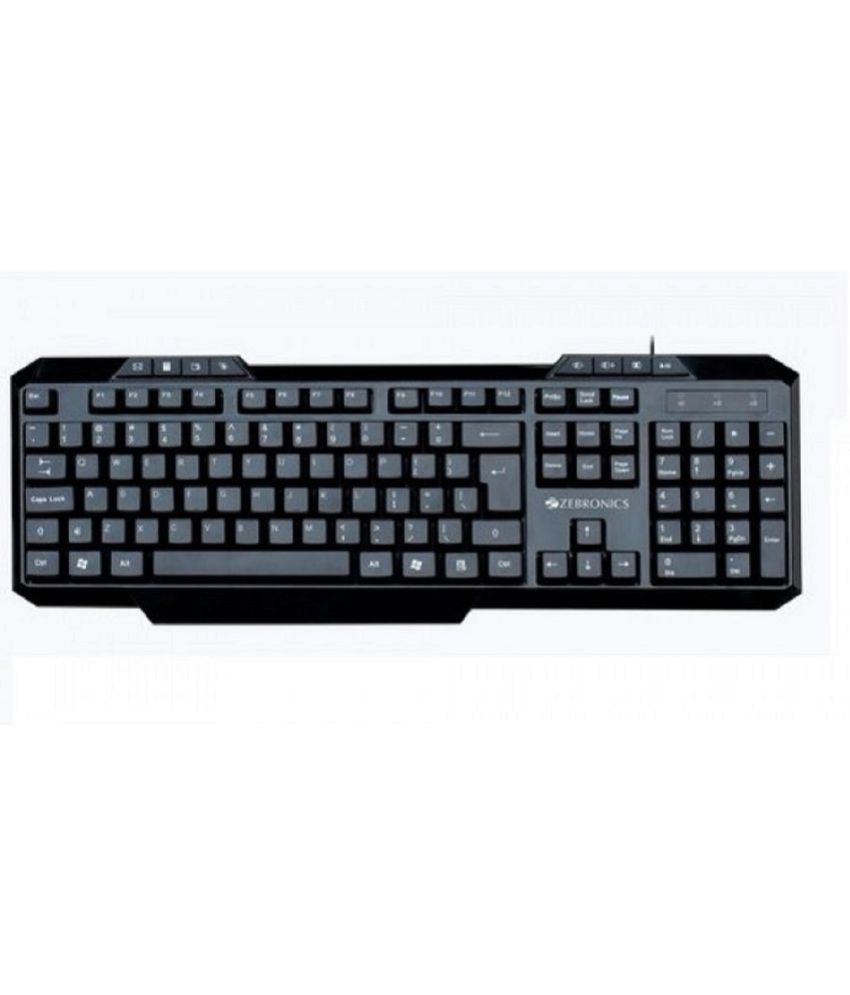Zebronics Black USB Wired Desktop Keyboard Buy Zebronics Black
