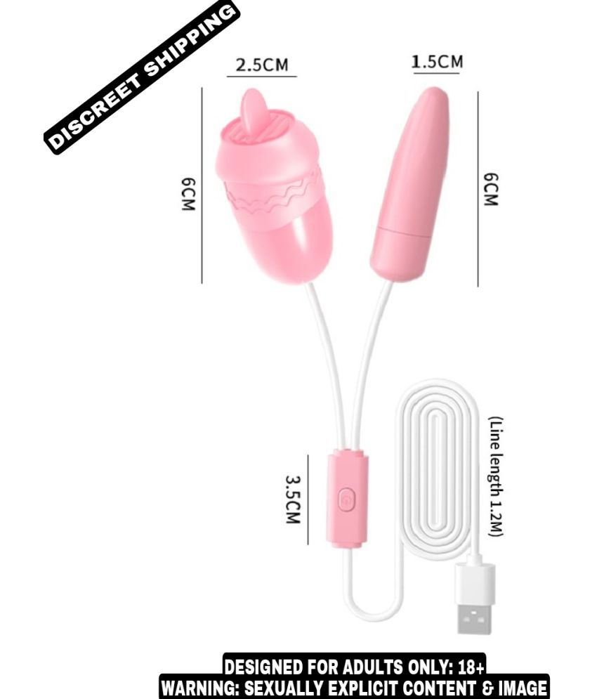 2 In 1 Licker Egg Usb Power 12 Frequency Vibrator Sexy Toy Low Price
